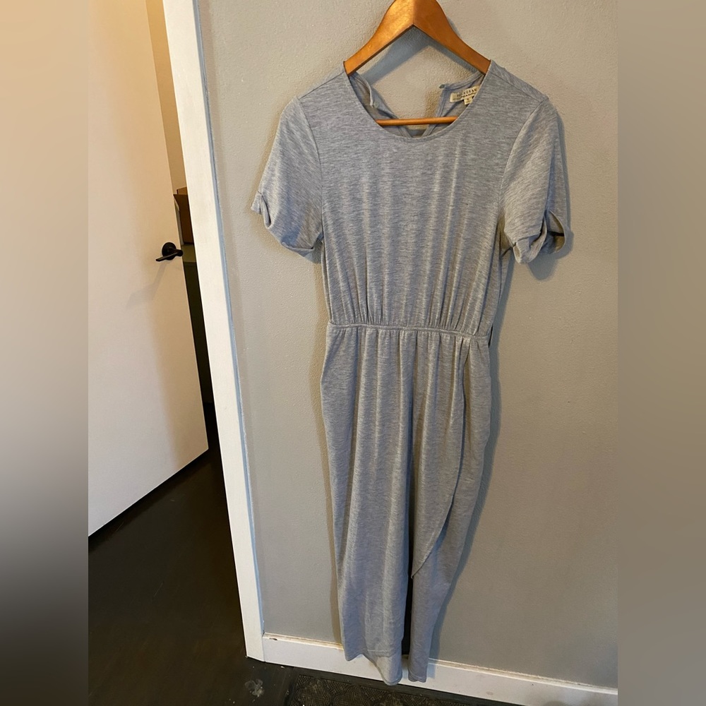 Maxi T-Shirt Dress Gray